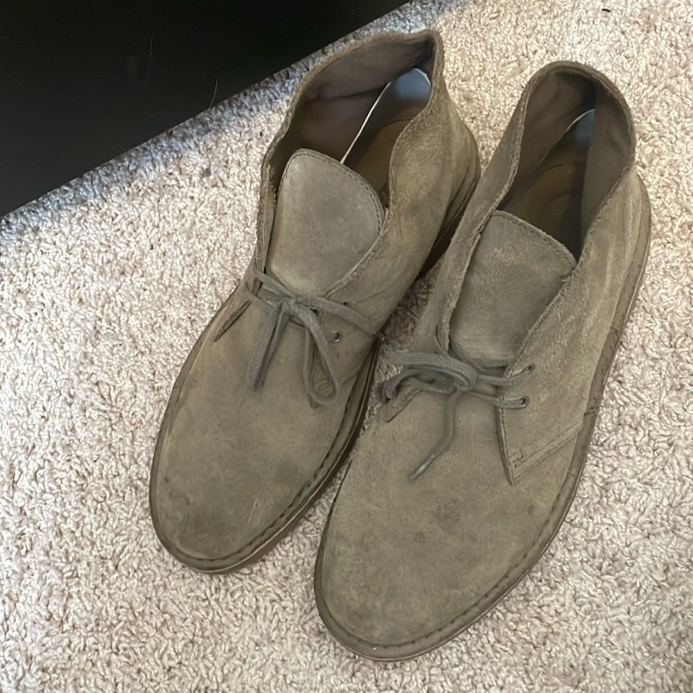 Green Clarks Original Desert boots